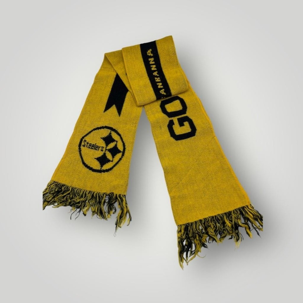 Pittsburgh Steelers Scarf NFL Football Black Yellow